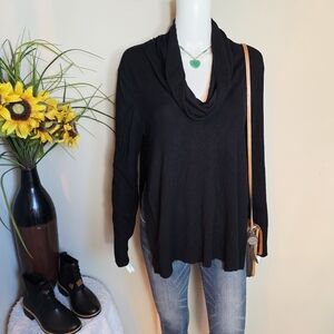 Grace Elements Black Cowl Neck Sweater